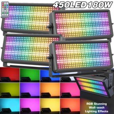 10X 180W RGBW Wall Wash Light Bar 450LED DMX Stage DJ Beam Lighting Disco Effect