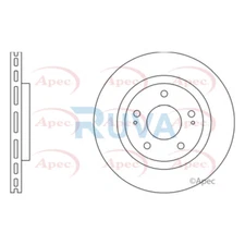 Fits Mitsubishi Shogun Pinin 1999-2007 1.8 2.0 Ruva Front Brake Disc MR334996