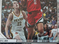 2024 Panini Instant WNBA #131 Caitlin Clark VS Kelsey Plum CARD Print Run 355 SP