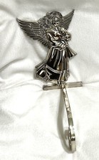 Stocking Holders Heavy Metal 7" Angel Christmas Long 5" Arm Mantle Shelf