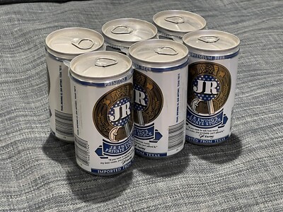 J.R. Ewing Beer Collectible Six Pack Empty Cans NO ALCOHOL
