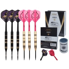 CUESOUL Jazz-Metal 21g Steel Tip Darts with AK5 integrated Dart Flights