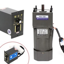 AC 220V 1-Phase Asynchronmotor Getriebemotor Reduzieren Motor Regelbar Speed 90W
