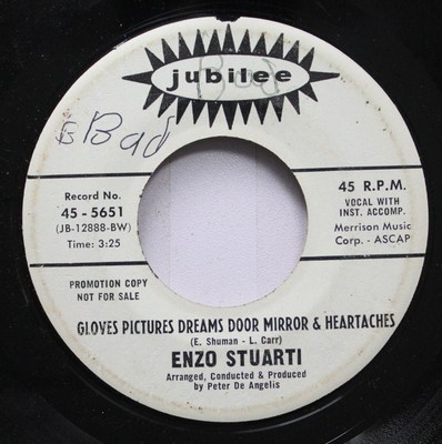 Pop Promo 45 Enzo Stuarti - Gloves Pictures Dreams Door Mirror & Heartaches / Di