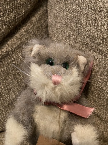 Boyds Bears Grey & White Cat Tennyson - Picture 2 of 4