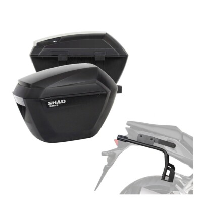 SH23 SIDE SUITCASE SHAD KIT WITH FRAMES FOR BENELLI 500 TRK 502 X