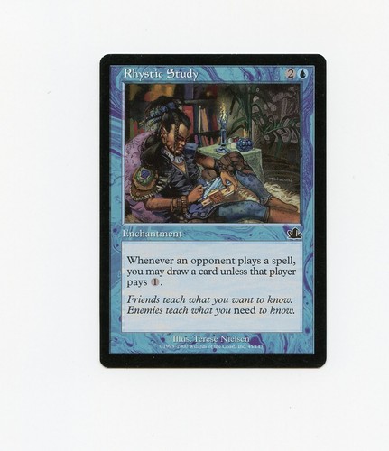Magic MTG Stay With Me Rhystic Study #0031 *GEM MINT PSA 10* Final
