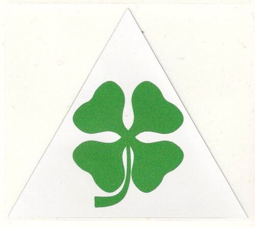  ALFA ROMEO Trefle triangle sticker vinyle laminé - Afbeelding 1 van 1