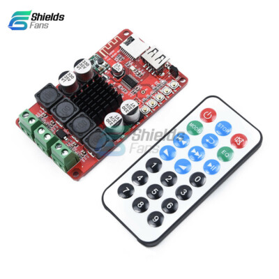TPA3116 2*50W Bluetooth Receiver Amplifier TF Card Decoder Remote Control Player