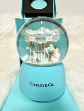 Tiffany & Co Carousel Musical Snow Globe Brand New In Box Christmas Gift
