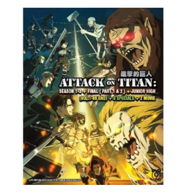 DVD Attack On Titan: Season 1-4 Complete Anime~With English Subtitles +FREE  GIFT