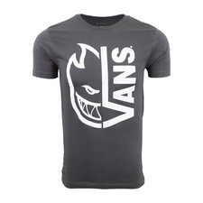 VANS MENS SPITFIRE T SHIRT PREMIUM CHARCOAL