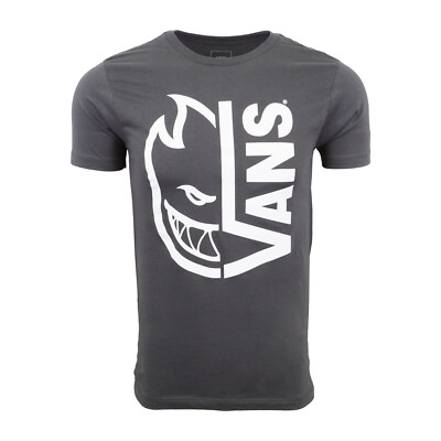 VANS MENS SPITFIRE T SHIRT PREMIUM CHARCOAL