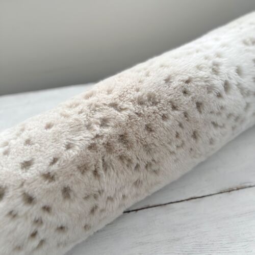 Restoration Hardware Faux Fur Snow Leopard Lumbar Bolster Pillow w/ Insert LARGE - Picture 8 of 14