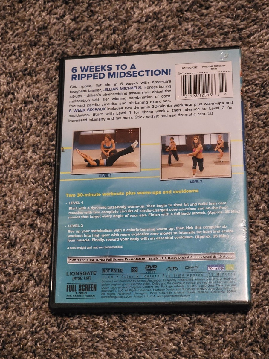 Jillian Michaels 6 Week Six-Pack - DVD 31398125136| eBay