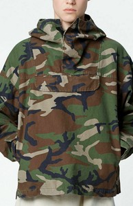 military anorak pullover