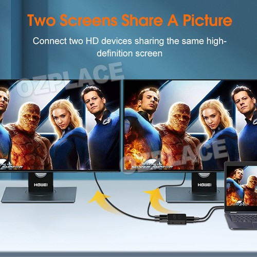 HDMI Splitter Amplifier 1 In 2 Out 4K Video Duplicator Full HD 3D 1080P - Picture 6 of 10