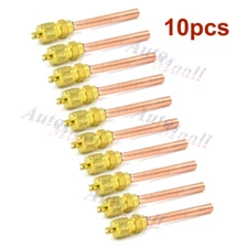 10x HVAC Service/Access Valve 1/4" SAE * 1/4" OD * 2.75" Stem Core Refrigeration