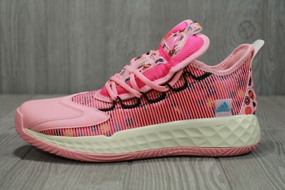 62 Adidas Pro Boost GCA Pink Low Basketball Day Of The Dead FZ3163 Mens 9 9.5