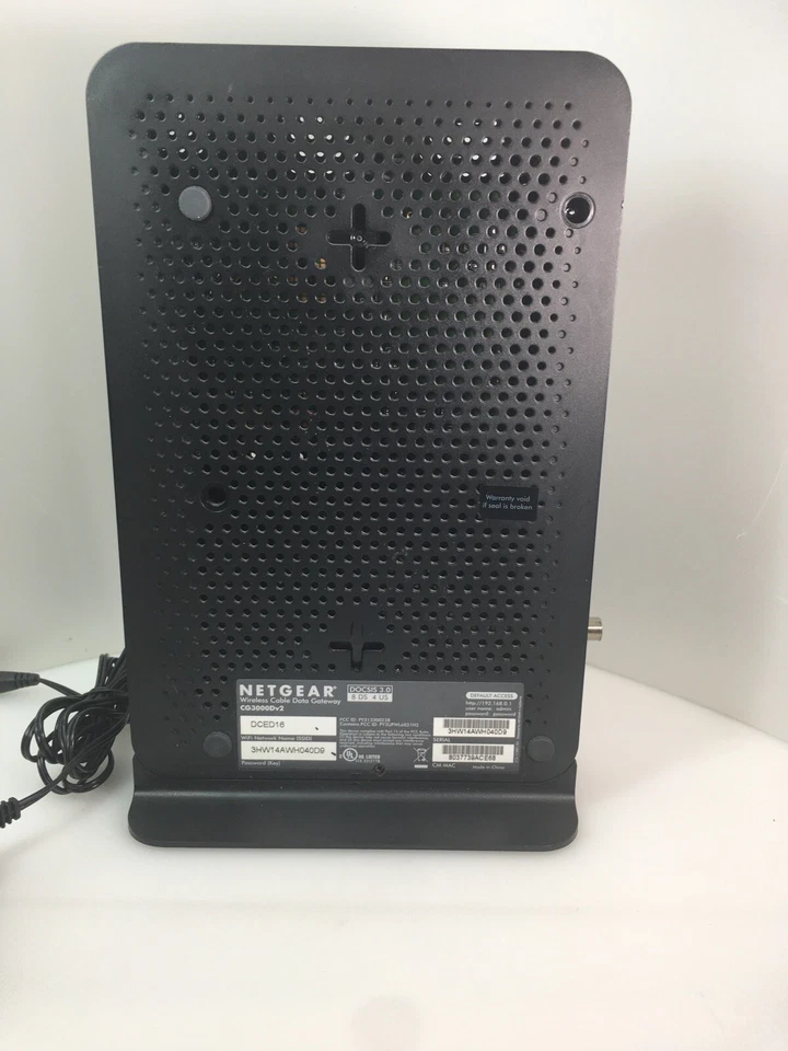 Genuine Original OEM NETGEAR N450 WiFi Cable Modem Router CG3000Dv2 DOCSIS 3.0 - image 2 of 4