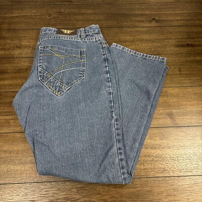 Vintage Fiend Jeans Men's 36x30 Medium  Wash Straight Leg Pockets Retro Y2K