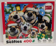 400 Piece Ceaco Together Time Puzzle Selfies Dog Christmas Lg, Med,  Sm. Pieces
