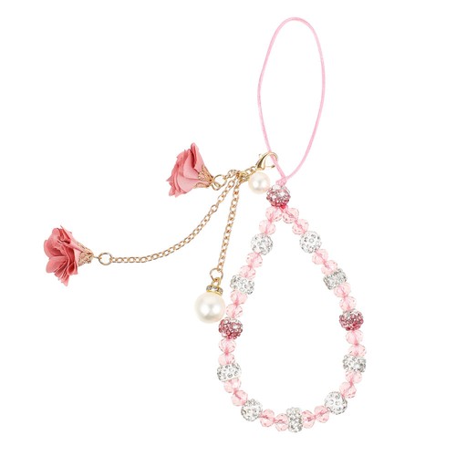 Mobile Phone Decorative Bracelet Flower Charm Strap Beaded Charms - 第 3/6 張圖片
