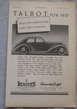 1936 Talbot Original advert