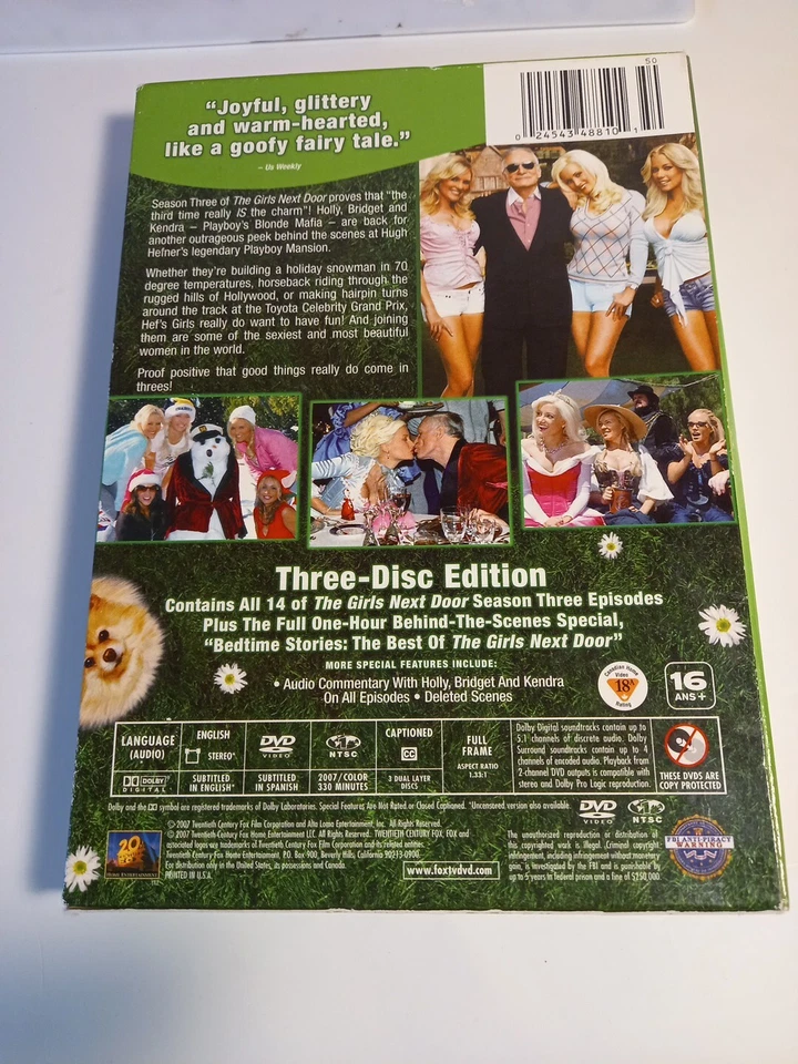 The Girls Next Door DVD Box Set : Season Three (Hugh Hefner) (Region 1, 2007) - Image 2 of 4