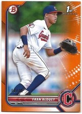 Fran Alduey 2022 Bowman Prospects Orange /25 Cleveland Guardians