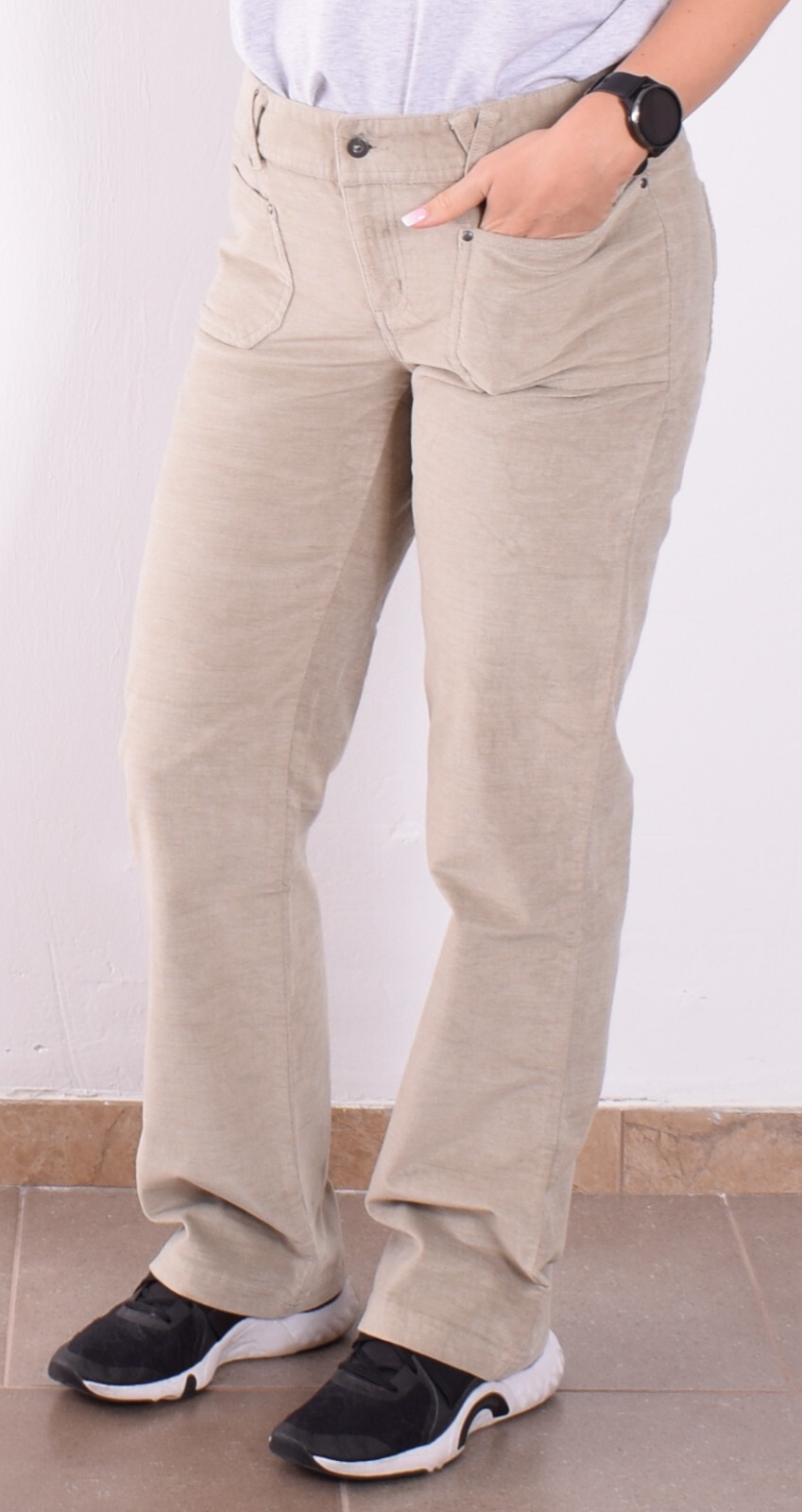 Merrell pantaloni da donna pantaloni per il tempo libero taglia 8 (DE 40) pantaloni pantaloni beige 93216