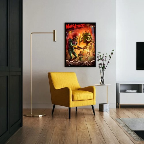 Mars Attacks! (1996)-Movie Poster, Art Prints, Home Decor,Wall Art,Canvas Postes
