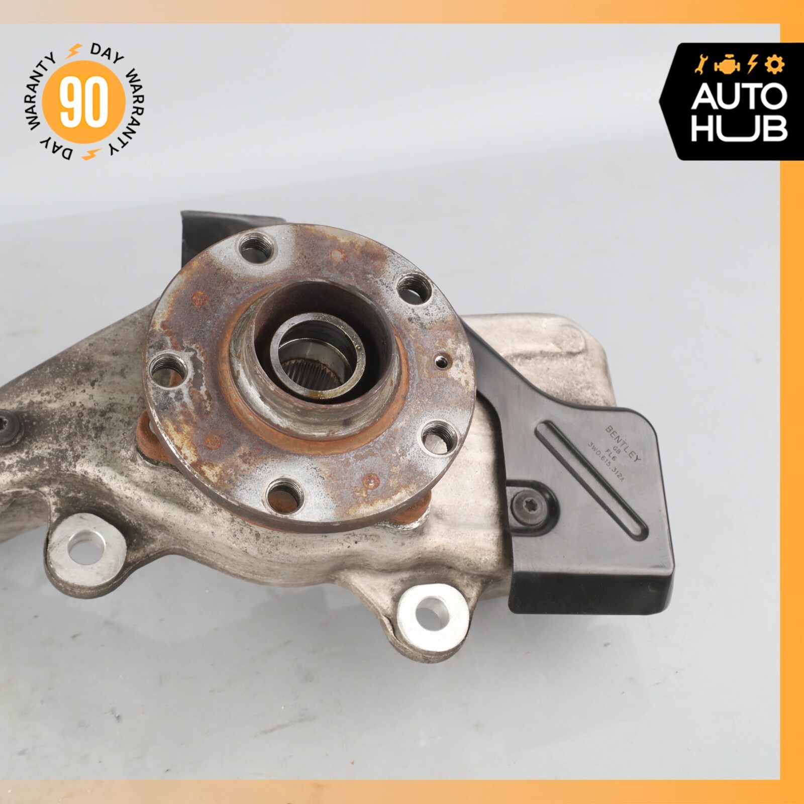 Bentley Continental Flying Spur Front Right Side Spindle Knuckle Hub OEM 76k