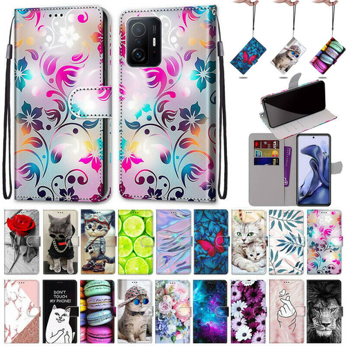 Flip Painted Leather Wallet Phone Case For Xiaomi 10T 11T Pro Redmi Note 11 Pro - 第 1/32 張圖片