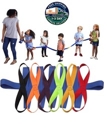 Cuerda para caminar con 12 asas de colores - Cuerda de seguridad para ni os,azul