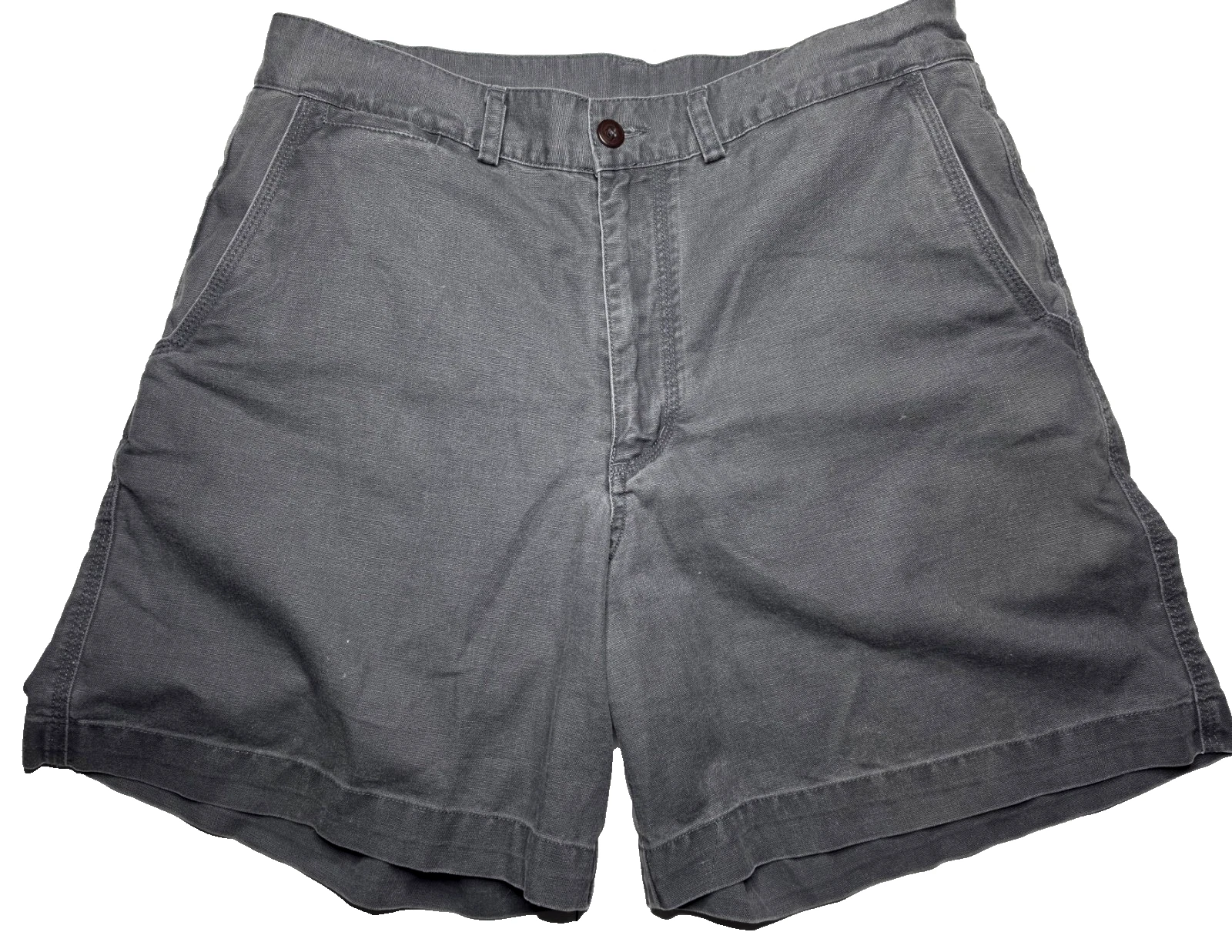 VTG Patagonia Canvas Duck Shorts Men's 36 Gray Organic Cotton Outdoor Hiking Y2K