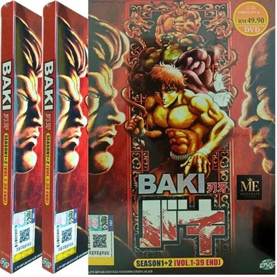 BAKI Complete Series Season 1+2 (Vol. 1-39 End) Anime DVD English Dub All Region