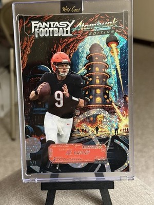 Joe Burrow 2026 Wild Card Atom Punk Edition Mammoth Orange Disco 1/1 