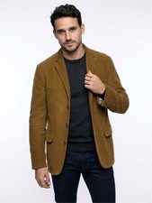 J.Crew MEN  S Corduroy Blazer Jacket Style Brown 100 Cotton Men  s Size LARGE