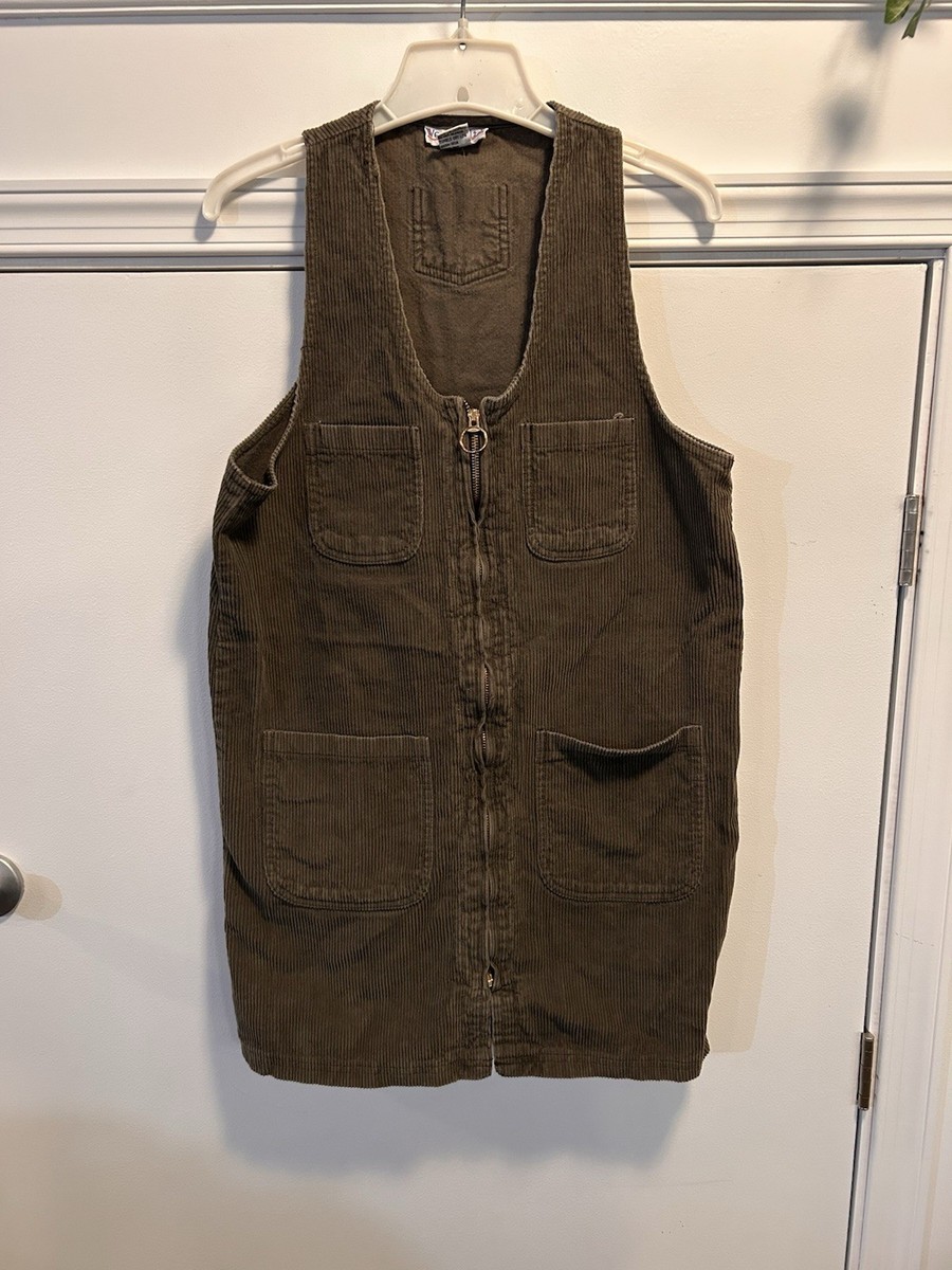 slim fit dress slacks OLIVE GREEN CORDUROY DRESS – BEECHTREE main image 0