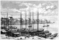 Wuhan China 1895 At confluence of Han Yangtse rivers From The Univ- Old Photo