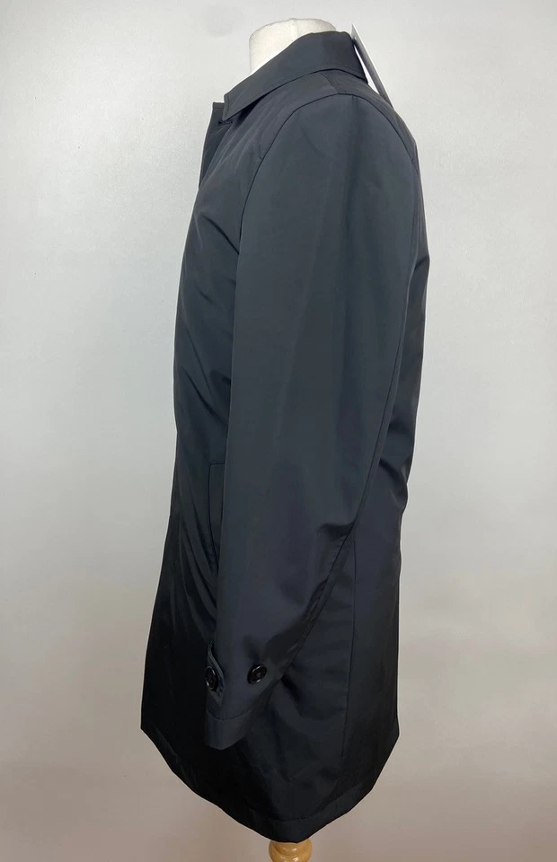 BRAND NEW CALVIN KLEIN Mens 36S Black 33" Long OverCoat Jacket Removable Lining - Image 4 of 4
