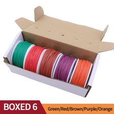 5-Color Silicone Copper Wire Kit 20-30AWG Flexible Heat Resistant Cable UK