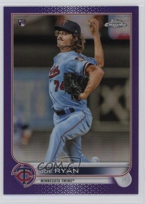 2022 Topps Chrome Purple Refractor 47/250 Joe Ryan #48 Rookie RC 4jk