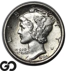 1924 Mercury Dime Choice Unc Full Bands