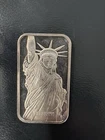 1986 Engelhard  1 oz .999 Silver Bar Liberty Trade MTB With COA