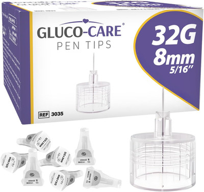 Pen Tips 32G X 8Mm, Universal Fit, 100 Pieces per Box, Thin Wall Structure