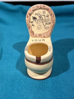 Florida Rest Your Ash. Toilet Novelty Ash Tray