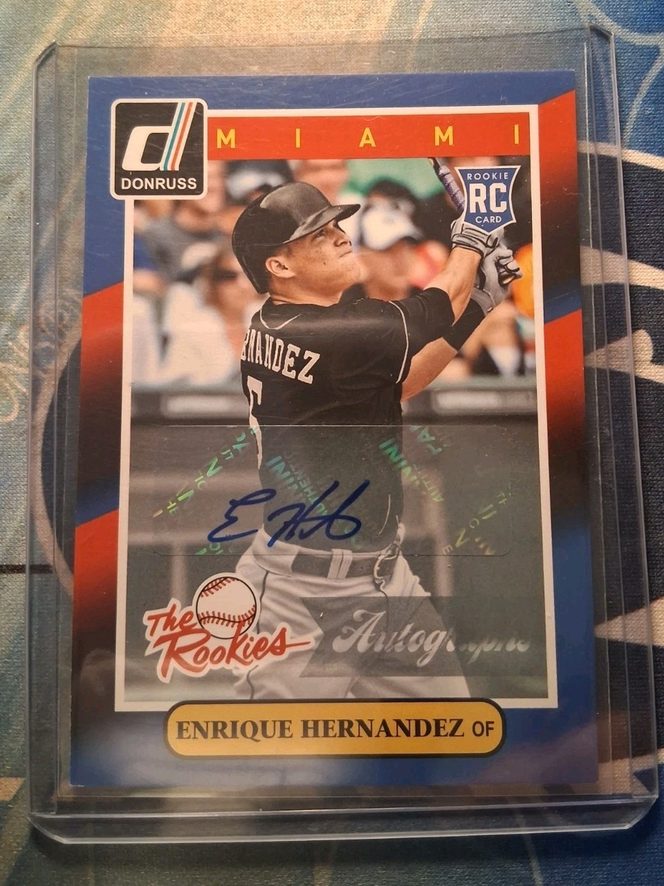 2014 Donruss The Rookies Enrique “Kike” Hernandez Autograph Los Angeles Dodgers