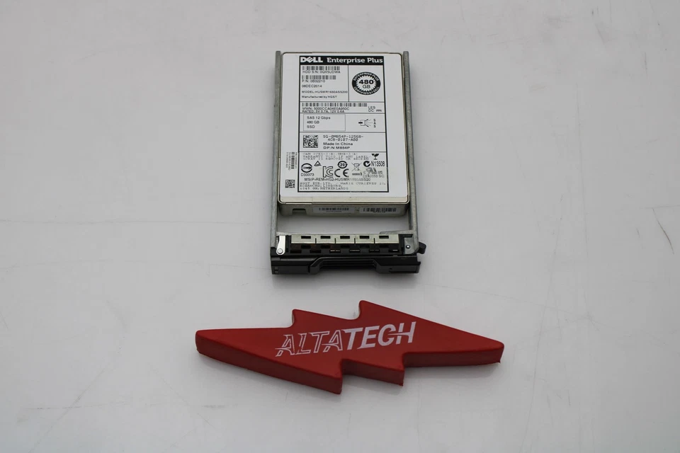 Dell M854P 480GB SSD SAS 2.5 12G RI HUSMR1650A Enterprise Plus 0B32210 - Image 2 of 4